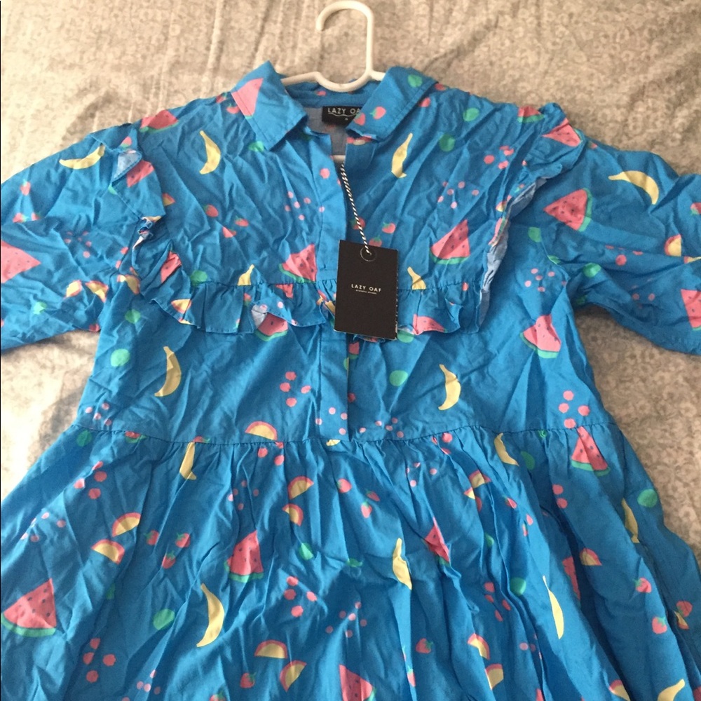 Lazy oaf fruity frills dress NWT never worn w tags